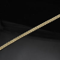 Pulsera Bismarck de oro de 10K auténtico