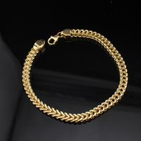 Real 14K Gold Franco Bracelet