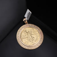 Real 10K Gold Centenario 50 Pesos Coin & Bezel