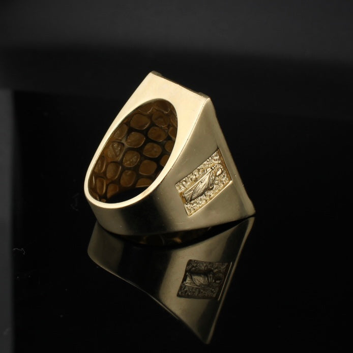 Real 10K Gold Large Saint Jude Ring