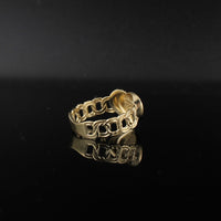 Anillo Corazón Chino de Oro de 10K auténtico