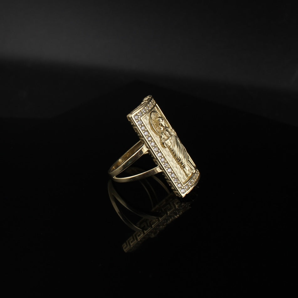 Real 10K Gold Large Saint Jude Ring