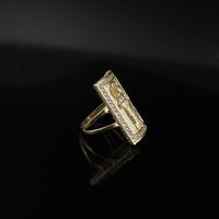 Real 10K Gold Large Saint Jude Ring