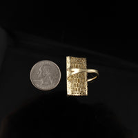 Real 10K Gold Large Saint Jude Ring