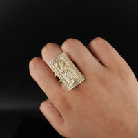 Real 10K Gold Large Saint Jude Ring