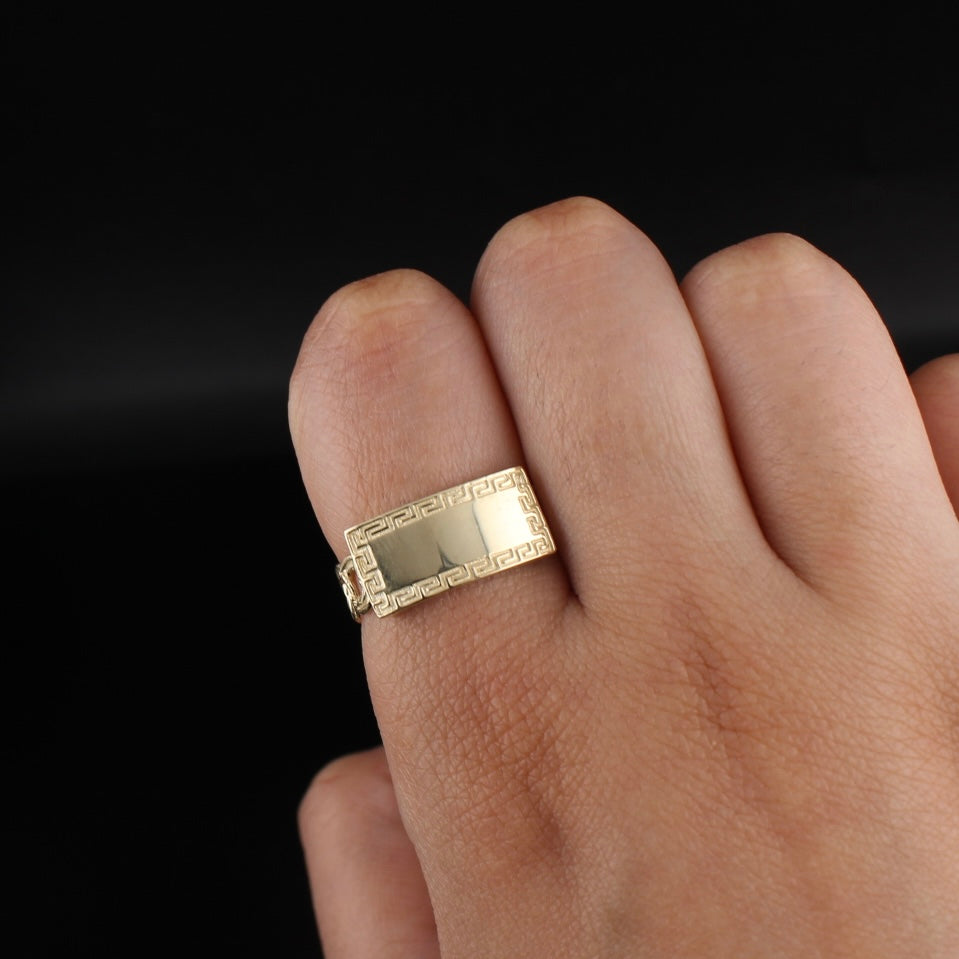 Anillo de oro chino de 10K auténtico