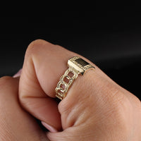 Anillo de oro chino de 10K auténtico