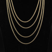 Real 10K Gold 3mm Cuban Chain