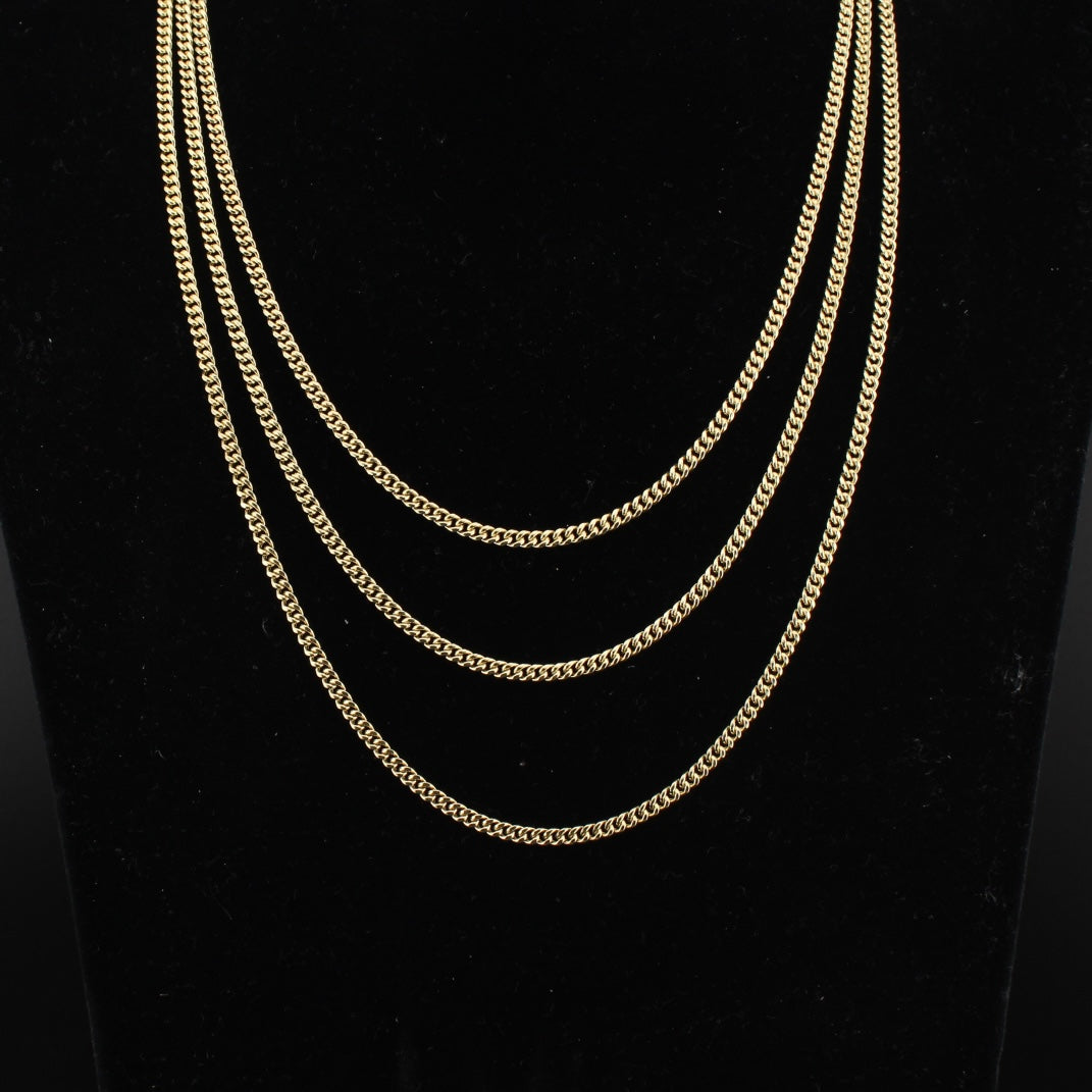 14K Gold Cuban Chain 3mm
