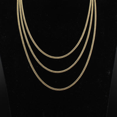 14K Gold Cuban Chain 3mm