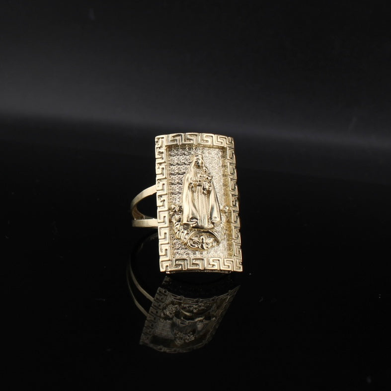 Anillo de la Señora de Aparecida en oro de 10K real