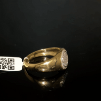 Real 10K Gold Diamond Mens Ring