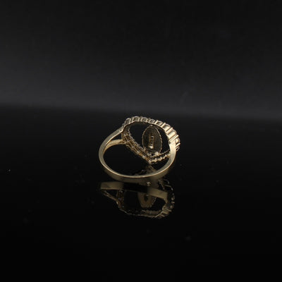 10K Gold Heart Virgin Mary Ring