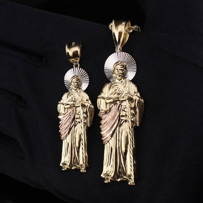 10K Gold Jesus Pendant