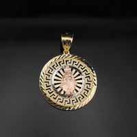 Real 10K Gold Nossa Senhora de Aparecida Pendant