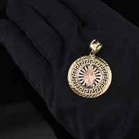 Real 10K Gold Nossa Senhora de Aparecida Pendant