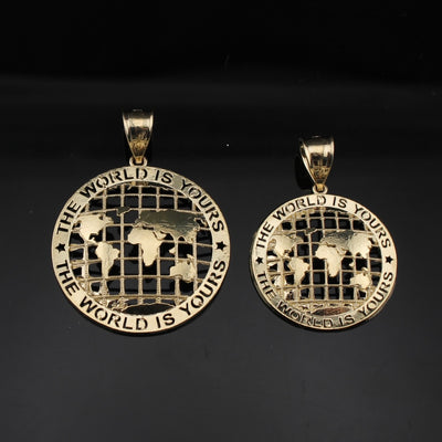 10K World Is Yours Pendant