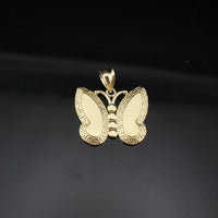 Colgante de mariposa de oro de 10K real