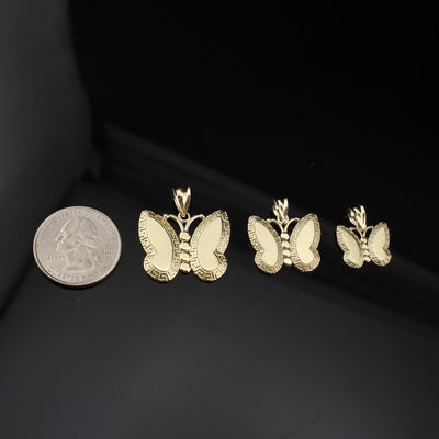 10K Gold Butterfly Pendant