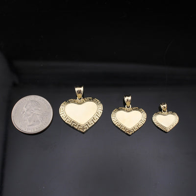 10K Gold Heart Pendant