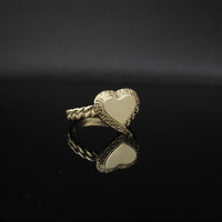Real 10K Gold Heart Ring