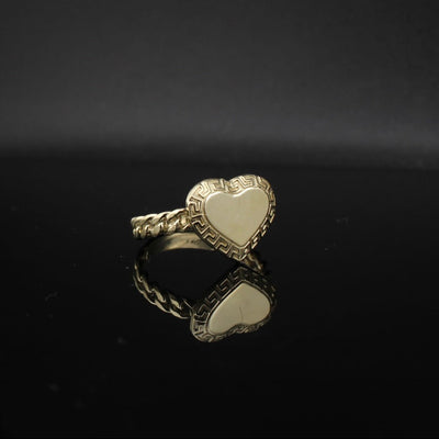 10K Real Gold Heart Ring