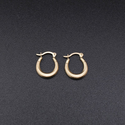 10K Real Gold Hoops