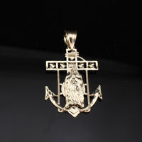10K Gold Guadalupe Anchor Pendant 1