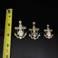 10K Gold Guadalupe Anchor Pendant 3