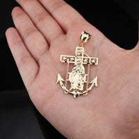 10K Gold Guadalupe Anchor Pendant 2
