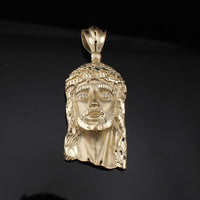 Real 10K Gold Jesus Face Pendant