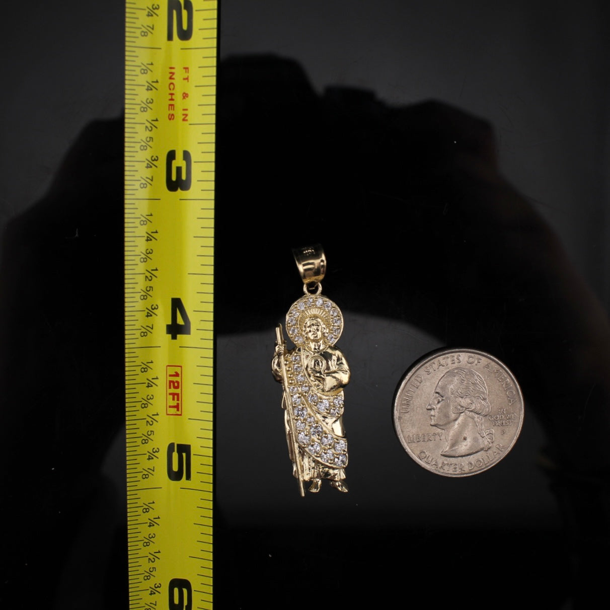 10K Gold San Judas Pendant