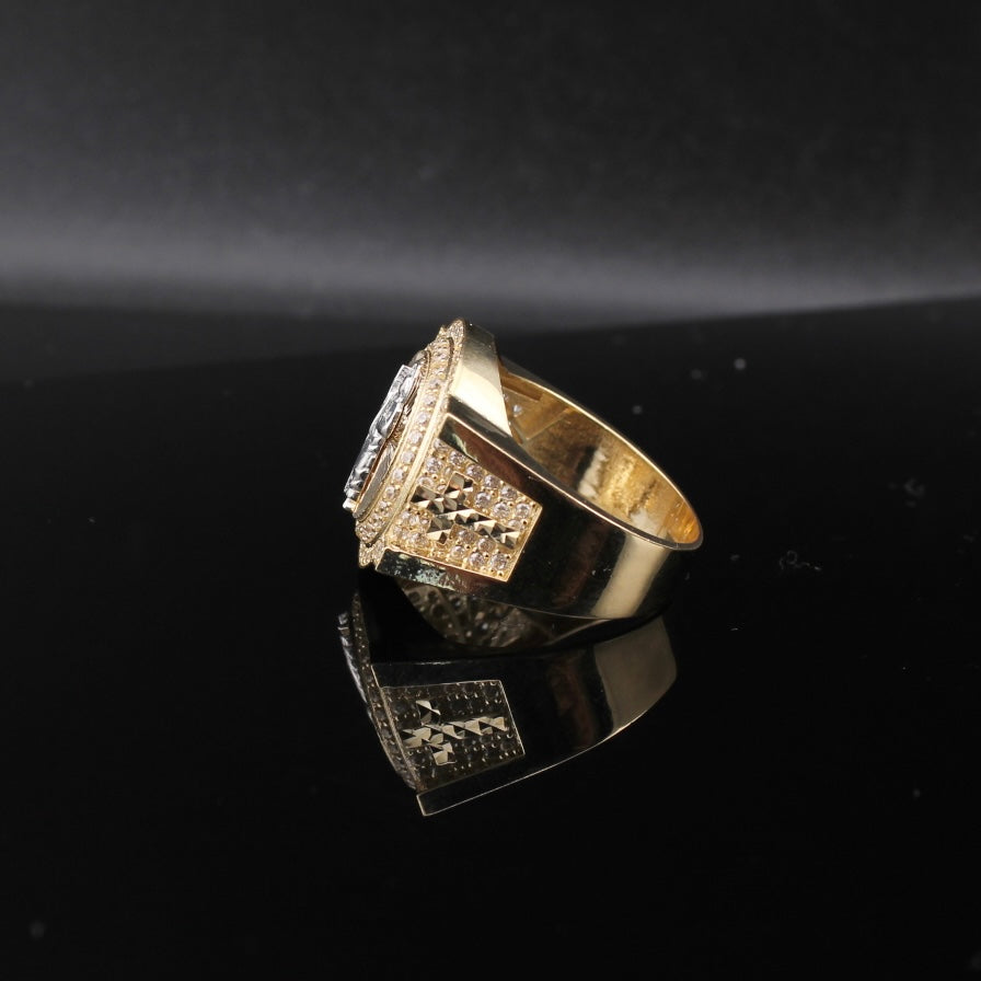 Anillo de oro de 10K auténtico de San Judas