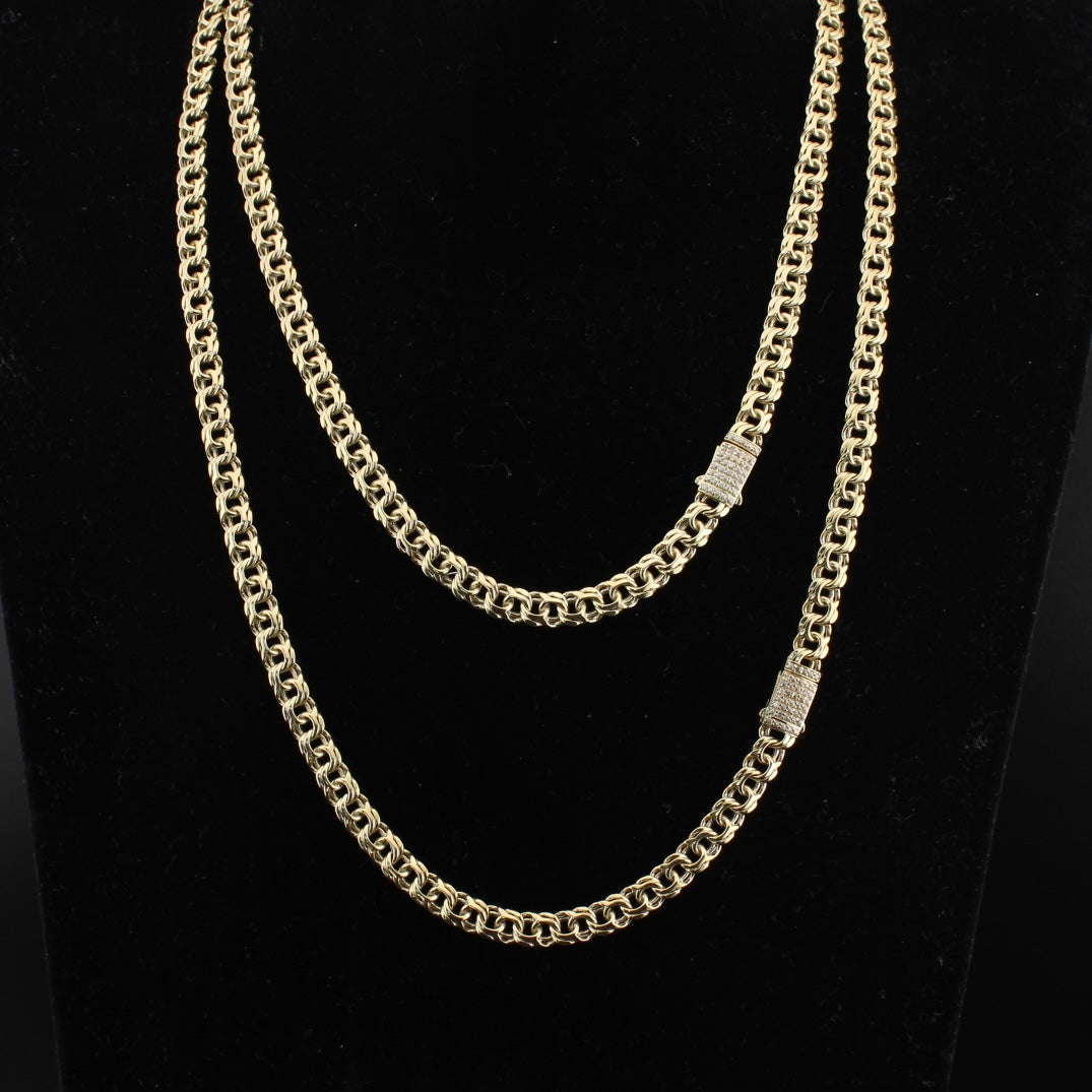 Real 10K Gold 5.5mm Chino Chain