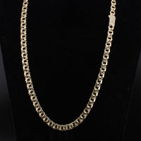 Cadena Chino de Oro de 10K Real de 8mm