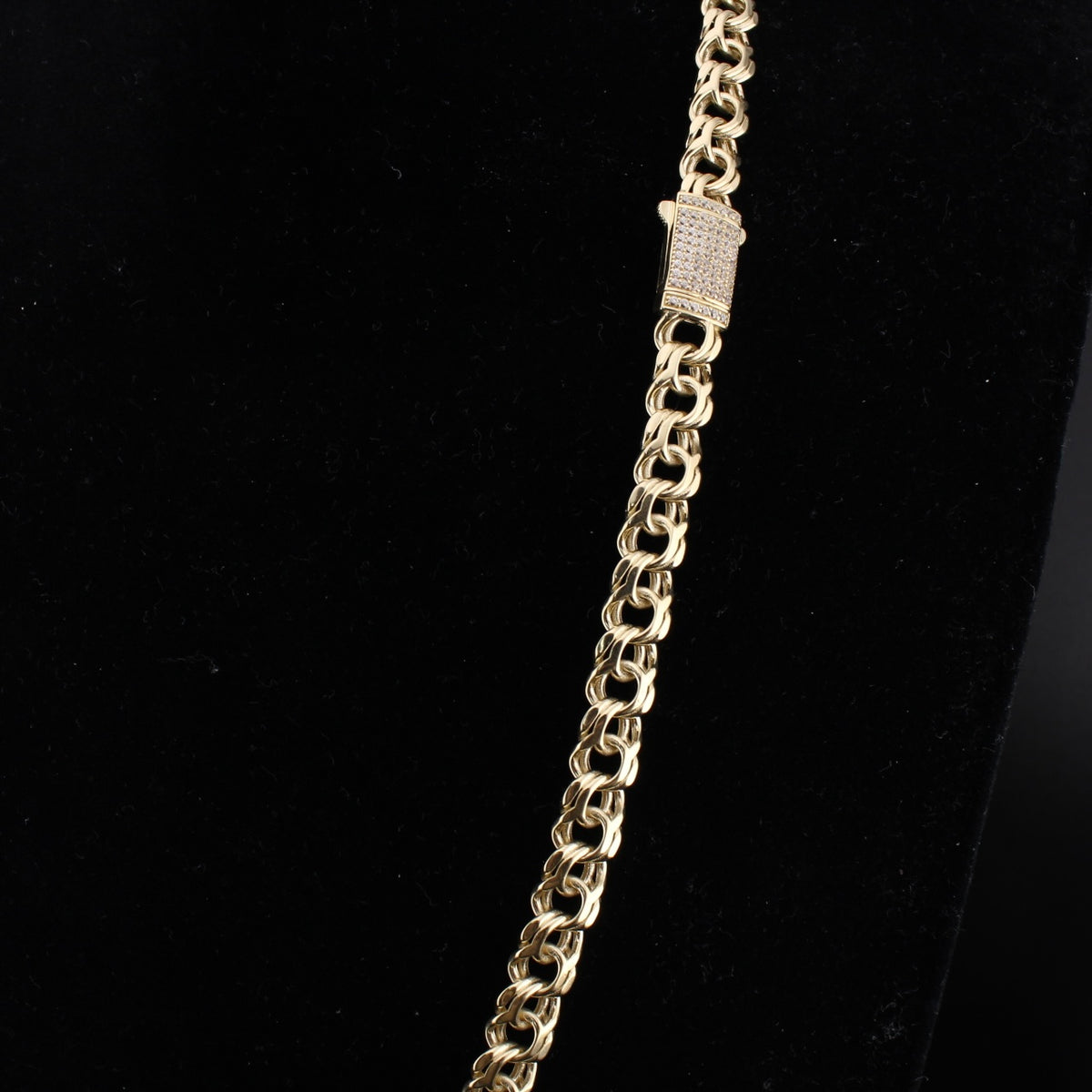 Cadena Chino de Oro de 10K Real de 8mm