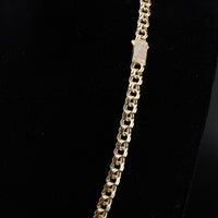 Cadena Chino de Oro de 10K Real de 8mm