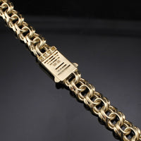 Real 10K Gold 8mm Chino Bracelet