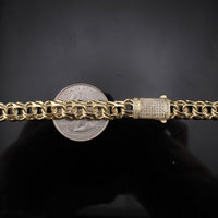 Real 10K Gold 8mm Chino Bracelet