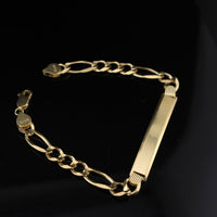 Pulsera Figaro de oro de 10K auténtico