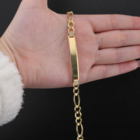 Pulsera Figaro de oro de 10K auténtico