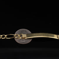 Pulsera Figaro de oro de 10K auténtico