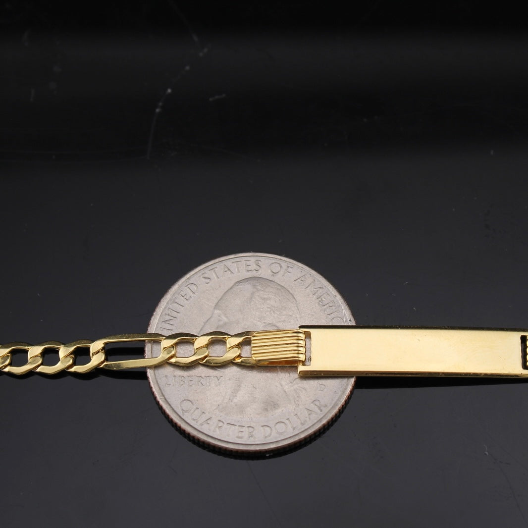 Pulsera Figaro de oro de 10K auténtico