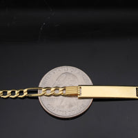 Pulsera Figaro de oro de 10K auténtico