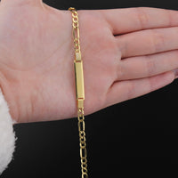 Pulsera Figaro de oro de 10K auténtico