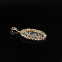 Real 10K Gold Virgin Mary Pendant