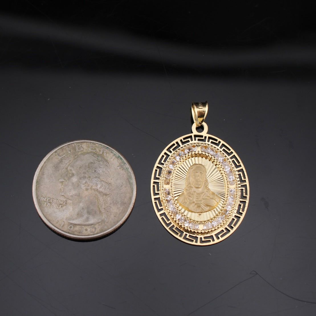 Real 10K Gold Jesus Pendant