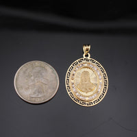 Real 10K Gold Jesus Pendant