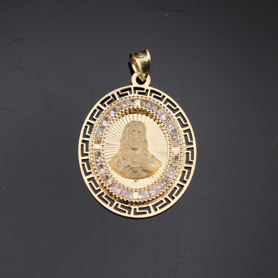 Real 10K Gold Jesus Pendant