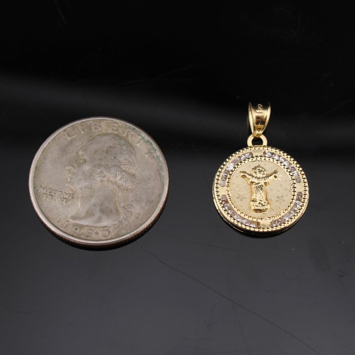 Real 10K Gold Religious Hallelujah Charm
